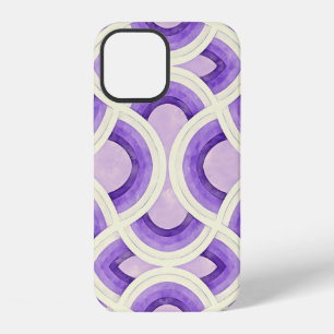 Vintage Groovy Design In Lilac Amethyst Orchid iPhone 12 Case