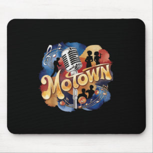 Vintage Groovy Motown Music Watercolor Art  Mouse Pad