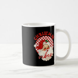 Vintage Groovy Santa Claus Christmas Vibes Kids G Coffee Mug