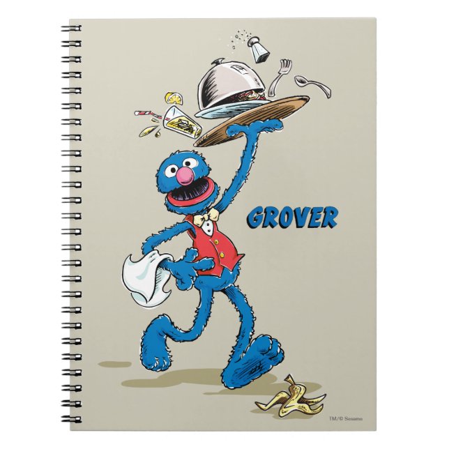 Vintage Grover the Waiter Notebook (Front)