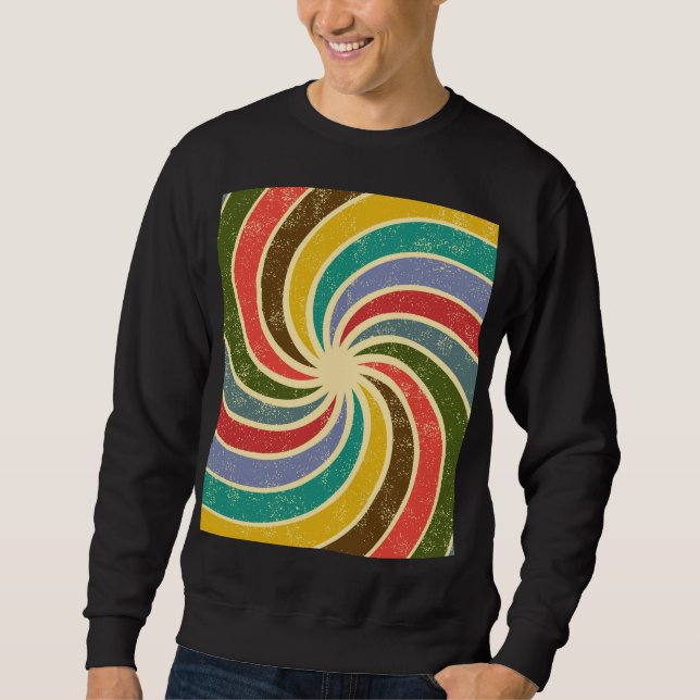 Vintage Grunge Abstract Cleanable Background. Sweatshirt (Front)