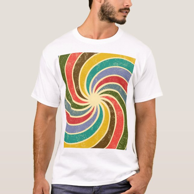 Vintage Grunge Abstract Cleanable Background. T-Shirt (Front)