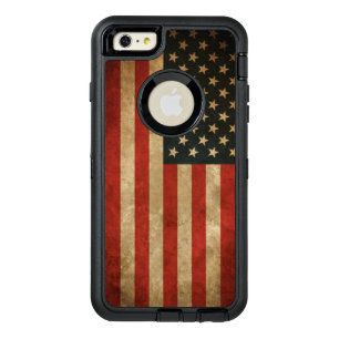 Vintage Grunge American Flag America Patriotic OtterBox Defender iPhone Case