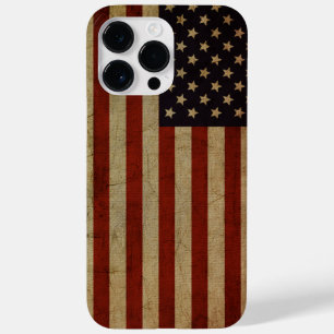 Vintage Grunge American Flag Case-Mate iPhone 14 Pro Max Case