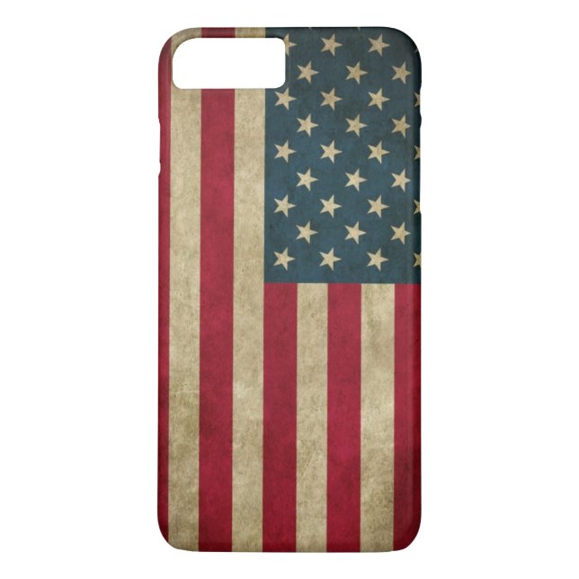 Vintage Grunge American Flag Case-Mate iPhone Case (Back)