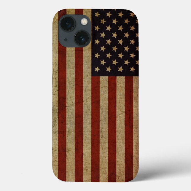 Vintage Grunge American Flag Case-Mate iPhone Case (Back)