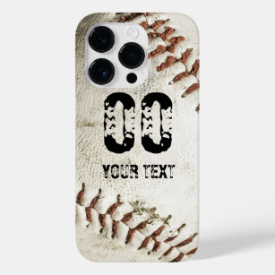 Vintage Grunge Baseball Personalized Template Case-Mate iPhone 14 Pro Case