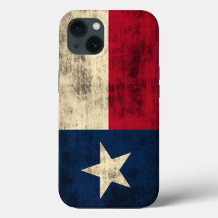 Vintage Grunge Flag of Texas iPhone 13 Case