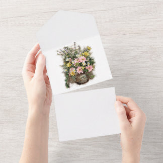Vintage Grunge Flowers Card