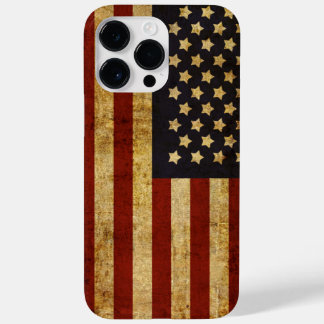 Vintage Grunge Patriotic USA American Flag Case-Mate iPhone 14 Pro Max Case