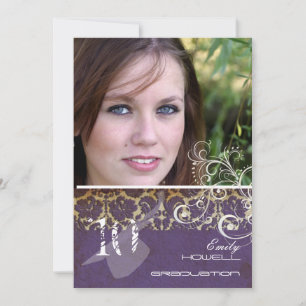 Vintage/Grunge/Swirls/Damask/Graduations Invitation