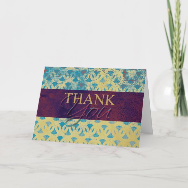Vintage Grunge Thank You Cards (Front)