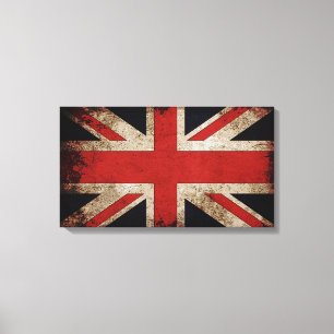 Vintage Grunge UK Flag Canvas Print
