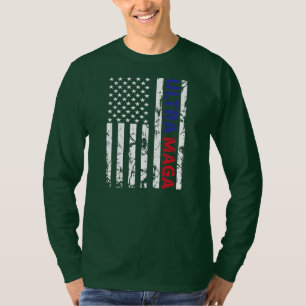 Vintage Grunge Ultra maga American Flag T-Shirt