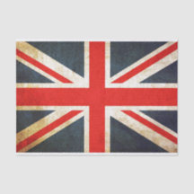 Vintage Grunge Union Jack Gift Wrap Tissue Paper