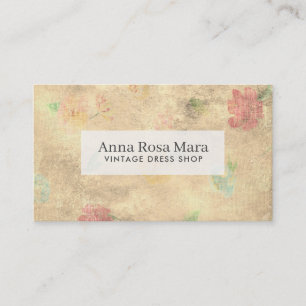 *~* Vintage Grunge Victorian Modern Floral Business Card