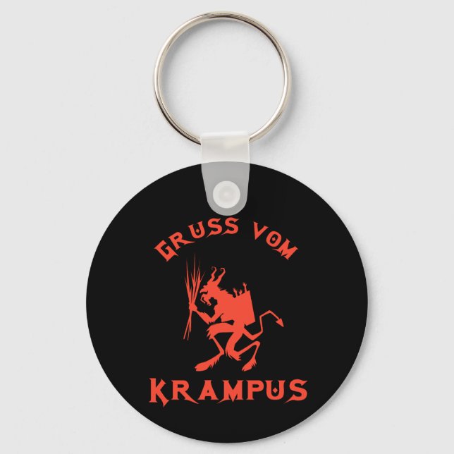 Vintage Gruss vom Krampus Keychain (Front)