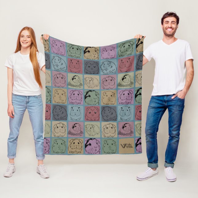 Vintage Guinea Pig Blanket Cozy Animal Gift (In Situ)