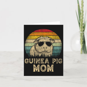 Vintage Guinea Pig Mom Guinea Pig Lovers Mommy Mot Card
