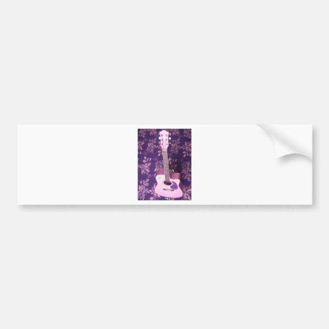 Vintage Guitar: African Vibe Style Dream Bumper Sticker (Front)