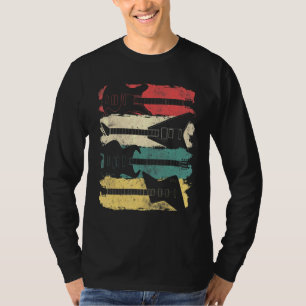 Vintage Guitar For Men Women Music Band Guitarist T-Shirt