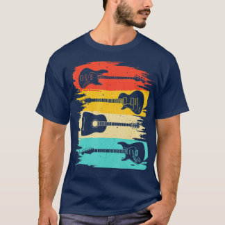 Vintage Guitar Gift For Men Women Music Band Guita T-Shirt