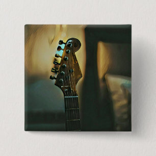 Vintage guitar gifts 2 inch square button