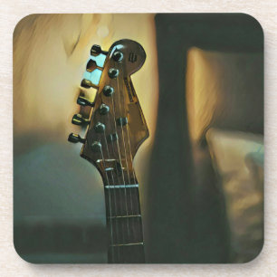Vintage guitar gifts coaster