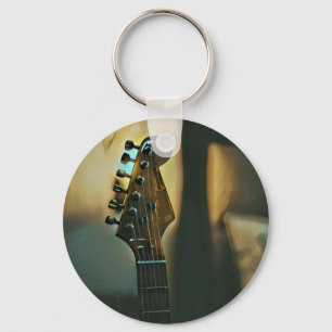 Vintage guitar gifts keychain