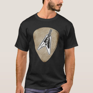 Vintage Guitar Pick Guitarist Instrument Electric T-Shirt