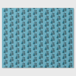 Vintage Guitar Retro Rock Legend Nostalgic Music Wrapping Paper