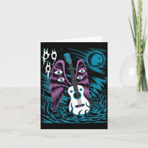 Vintage Guitar Wings Rock Music Fantasy Artwork Fu Card