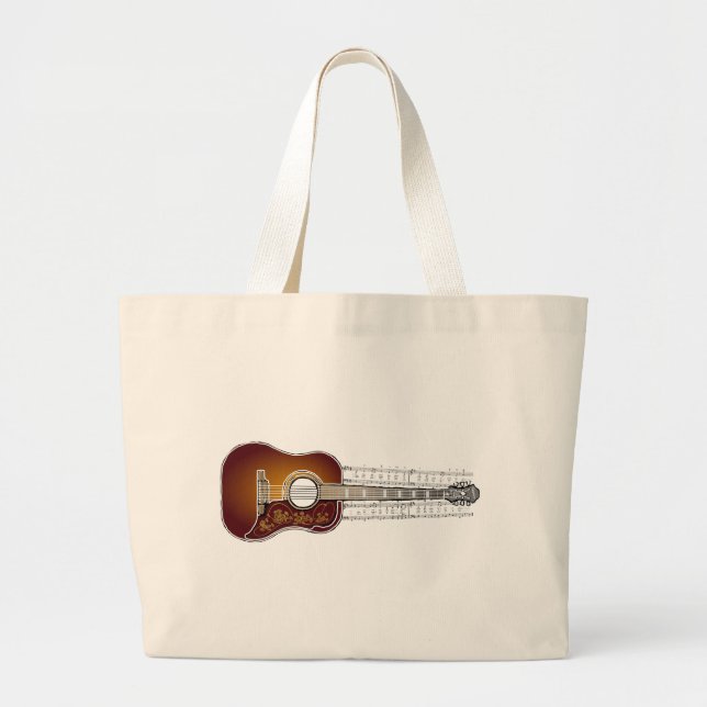 Vintage Guitar with Sheet Music  - Bag (Front)
