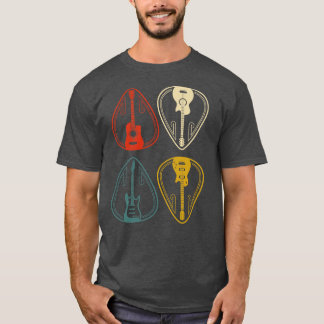 Vintage Guitars Acoustic Bass Guitarist Gift T-Shirt