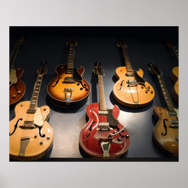 Vintage Guitars Poster (Front)