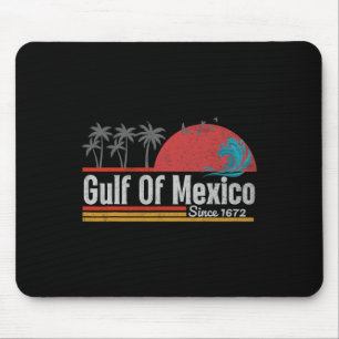 Vintage Gulf Of Mexico Est.1772 Graphic Mouse Pad