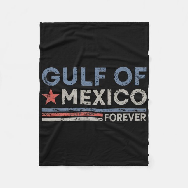 Vintage Gulf Of Mexico Forever  Fleece Blanket (Front)