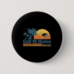 Vintage Gulf Of Mexico Since 1672 Retro Beach Suns 2 Inch Round Button