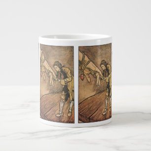 Vintage Gulliver's Travels by Arthur Rackham Large Coffee Mug
