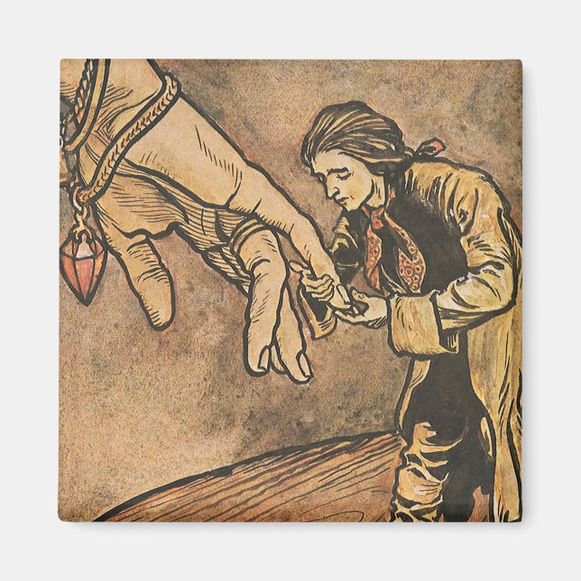 Vintage Gulliver's Travels by Arthur Rackham Magnet (Front)