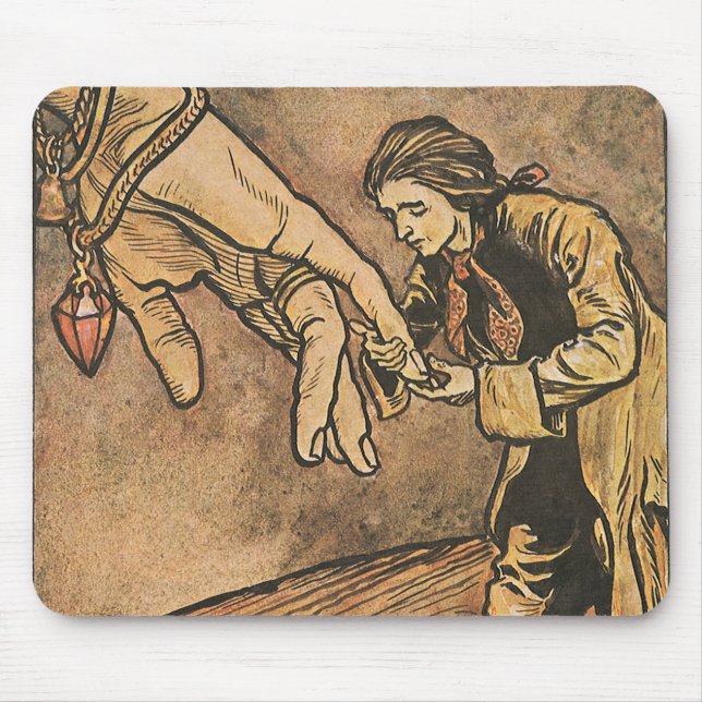 Vintage Gulliver's Travels by Arthur Rackham Mouse Pad (Front)
