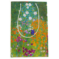 Vintage Gustav Klimt Cottage Garden Flower Art
