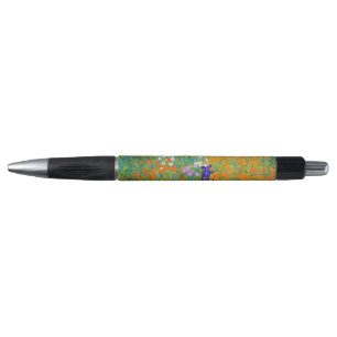 Vintage Gustav Klimt Cottage Garden Flower Art Pen