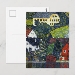 Vintage Gustav Klimt Houses Unterach Attersee Art Postcard