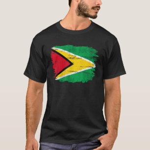 Vintage Guyana Flag For Guyanese T-Shirt