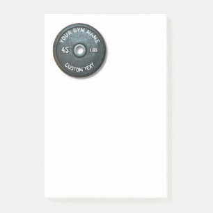 Vintage Gym Owner or User Fitness 45 Pounds Funny Post-it Notes