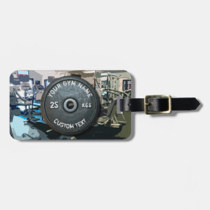 Vintage Gym Owner or User With Fitness Funny Luggage Tag