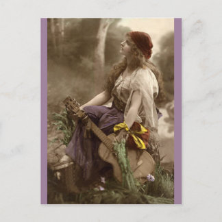Vintage Gypsy Lady Postcard