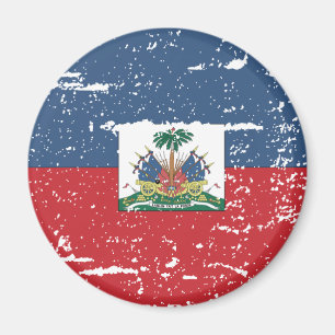 Vintage Haiti Flag Magnet