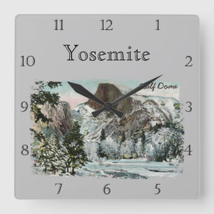 Vintage Half Dome Custom Square Wall Clock